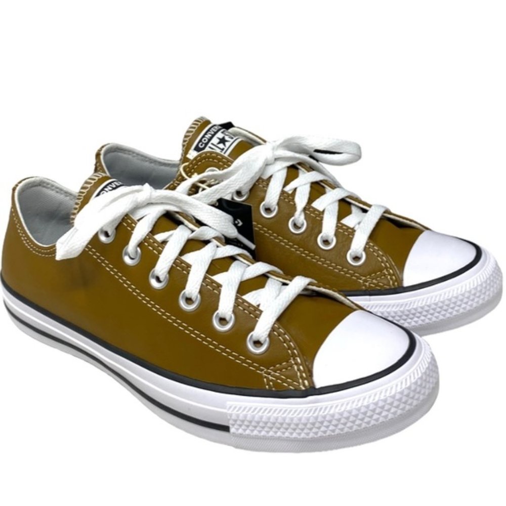 Converse Ctas OX Low Sneakers Skate For Men Shoes Leather Brown Casual A09977C - Picture 2 of 9